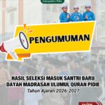 Pengumuman Resmi Kelulusan Santri Baru MUQ Pidie Ajaran 2026/2027